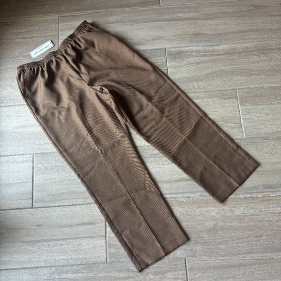 Alfred Dunner Taupe Elastic Waist Pants 16 – NWT - Picture 1 of 6